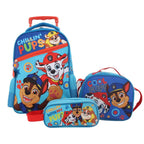 Set Escolar Paw Patrol Mochila con Ruedas, Lonchera y Estuche Azul – Intek