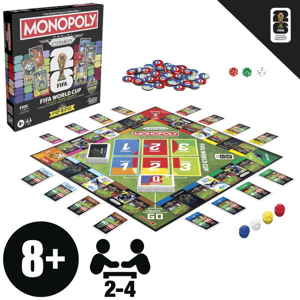 Monopoly Panini Prizm Copa Mundial de la FIFA 2026 Juego de Mesa – vista 3