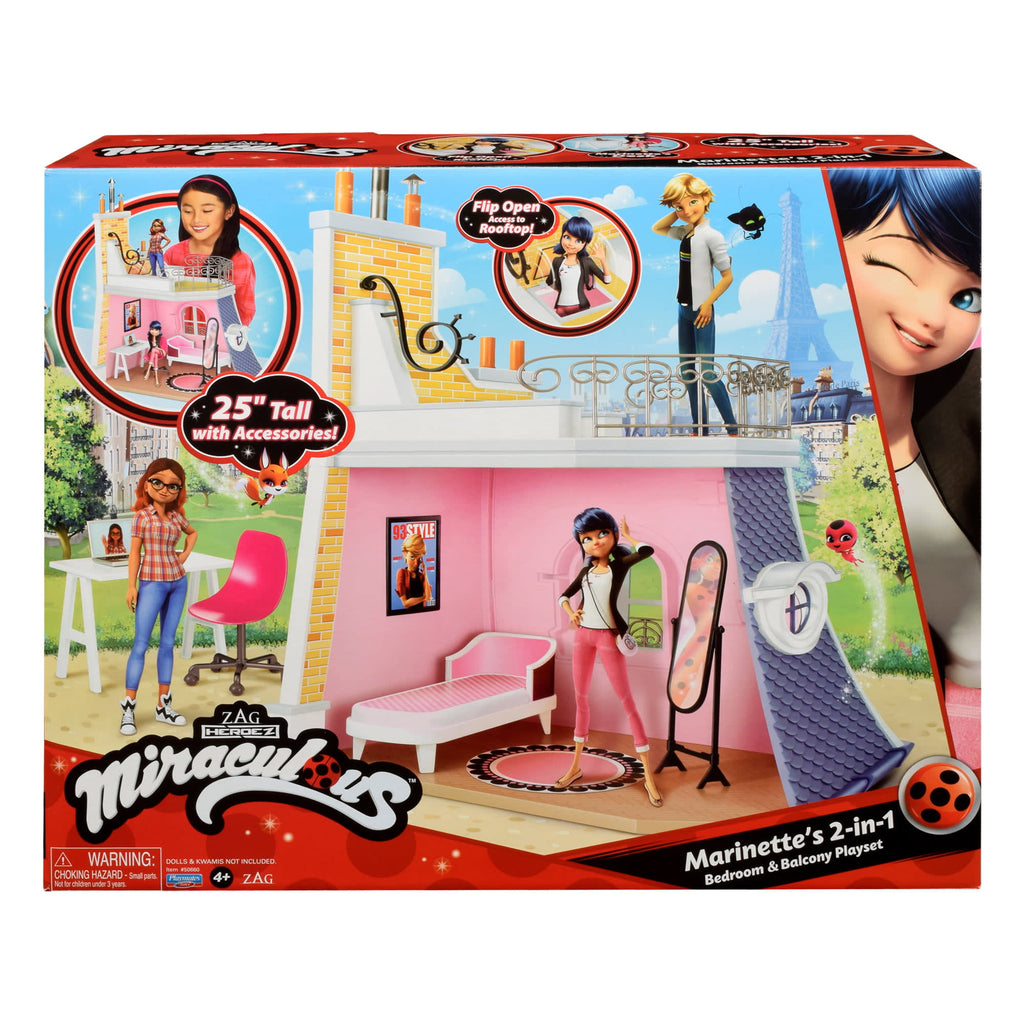 Miraculous Ladybug Set de Juego Dormitorio y Balcón 2 en 1 de Marinette – vista 1