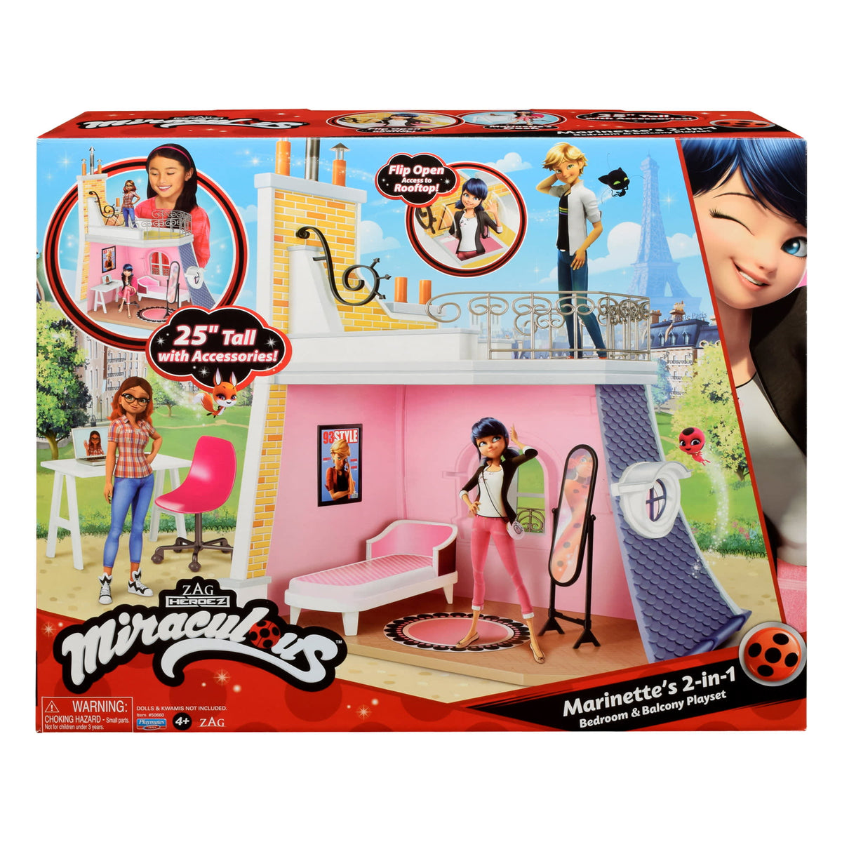 Miraculous Ladybug Set de Juego Dormitorio y Balcón 2 en 1 de Marinette – vista 1