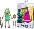 Figura Fortnite Bushranger junto a su caja y accesorios Victory Royale Series