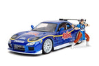 Jada Hollywood Rides Street Fighter Mazda RX-7 1993 con Chun-Li 1:24 – vista 2