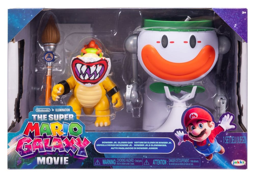 Super Mario Galaxy Película Bowser Jr. con Cápsula Payaso y Figura de 13 cm – vista 1
