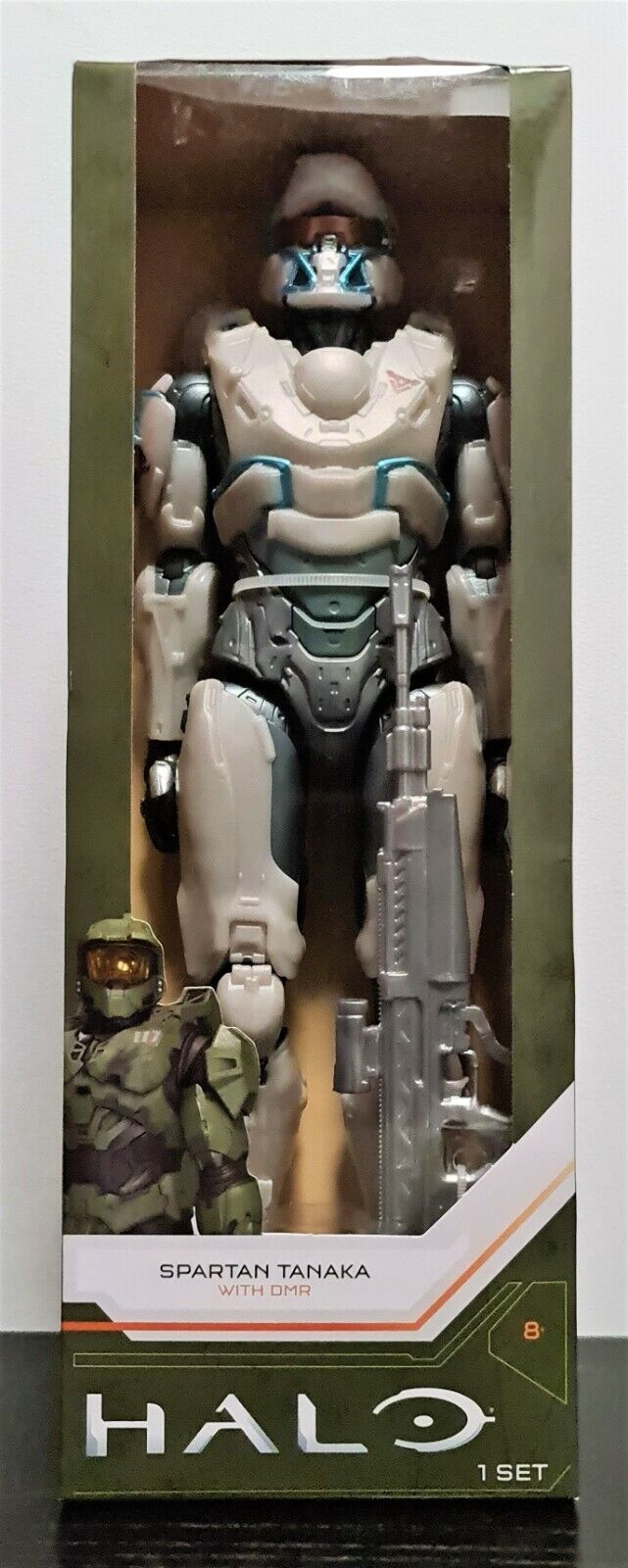 Caja de la figura Halo Spartan Tanaka de 12 pulgadas, vista frontal