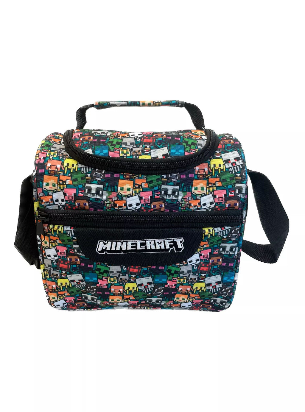 Minecraft Lonchera Juvenil con Diseño Pixelado de Creepers – vista 2