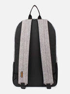Espalda de mochila gris melange Maui and Sons con tirantes acolchados