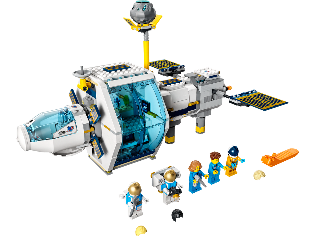 LEGO City Estación Espacial Lunar 60349 con 5 Minifiguras – vista 1