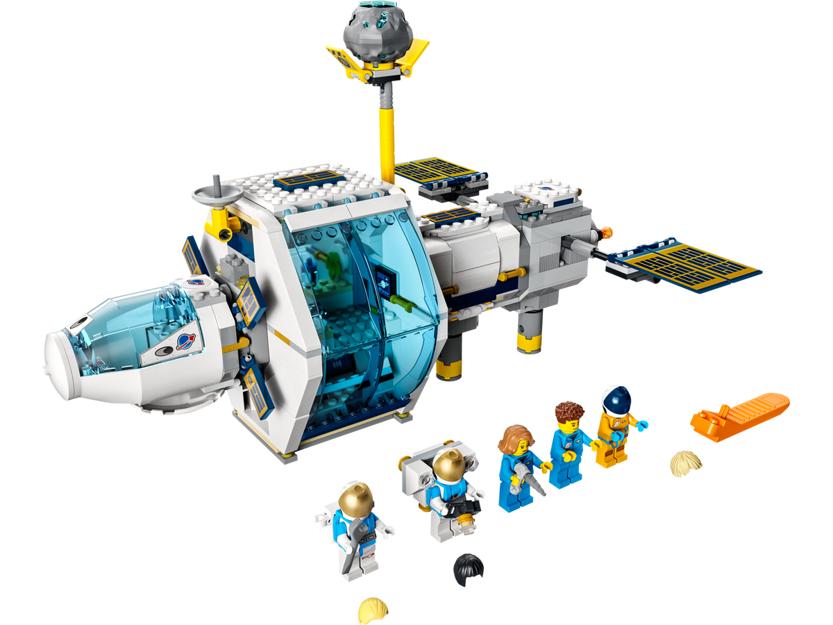 LEGO City Estación Espacial Lunar 60349 con 5 Minifiguras – vista 1