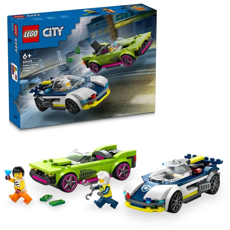 LEGO City Auto de Policía y Potente Auto Deportivo 213 Piezas – vista 1