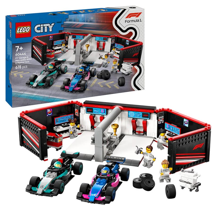 LEGO City Taller de F1 con Autos Mercedes-AMG y Alpine de 678 Piezas – vista 1