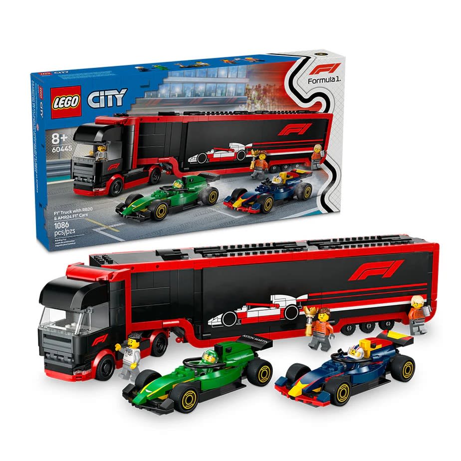 LEGO City Camión de F1 con Autos RB20 y AMR24 – vista 1