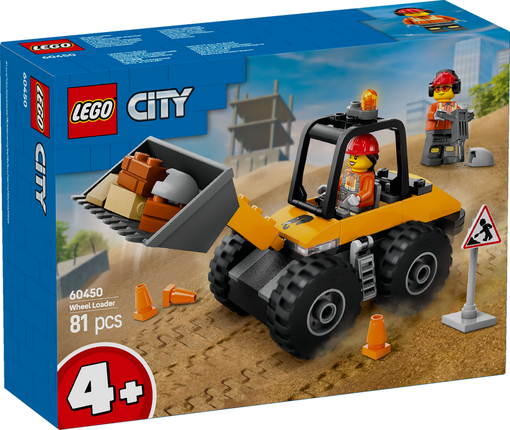 Caja LEGO City 60450 cargadora de ruedas de 81 piezas