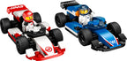 Autos de F1 LEGO City de Williams Racing y Haas F1 armados con sus pilotos
