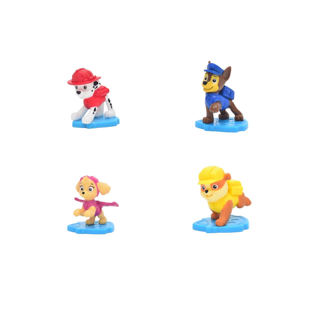 Mini figuras Paw Patrol en otra pose: Marshall, Chase, Skye y Rubble