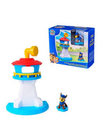 Variante Chase: torre de vigilancia Paw Patrol y figura de Chase fuera de la caja