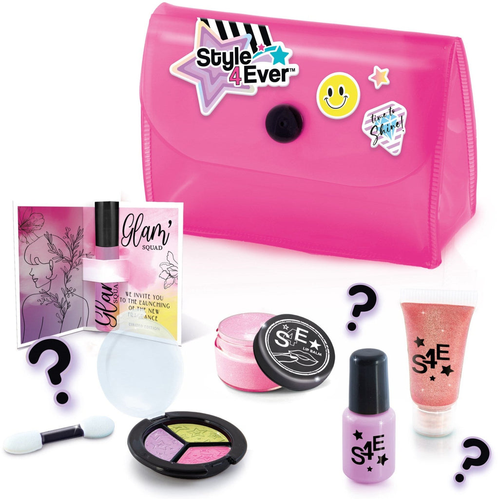Bolsita rosada Style 4 Ever con esmalte, brillo y sombras