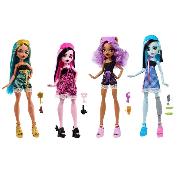 Monster High Muñeca Básica Pijamada con Accesorios Surtido – vista 1