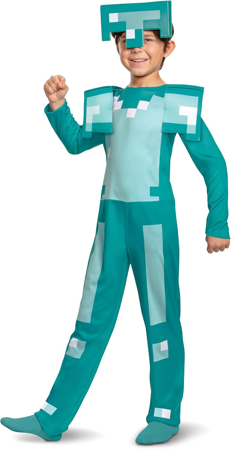 Minecraft Disfraz de Armadura Infantil Talla M (4-6 años) – vista 1