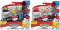 Surtido de sets Pokémon Clip 'N' Go: cinturón con 2 Poké Balls y figura de Pikachu u otro Pokémon, en empaque