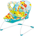 Pikaboo Silla Nido Bouncer Selva Azul con Vibración y Barra de Juguetes – vista 1
