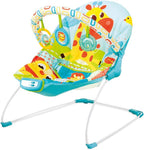 Pikaboo Silla Nido Bouncer Selva Azul con Vibración y Barra de Juguetes – vista 1