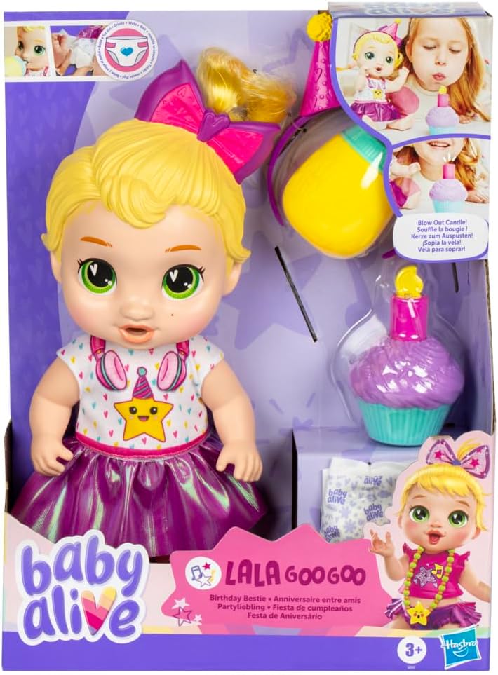 Baby Alive Fiesta de Cumpleaños LaLa GooGoo Muñeca de 28 cm – vista 1