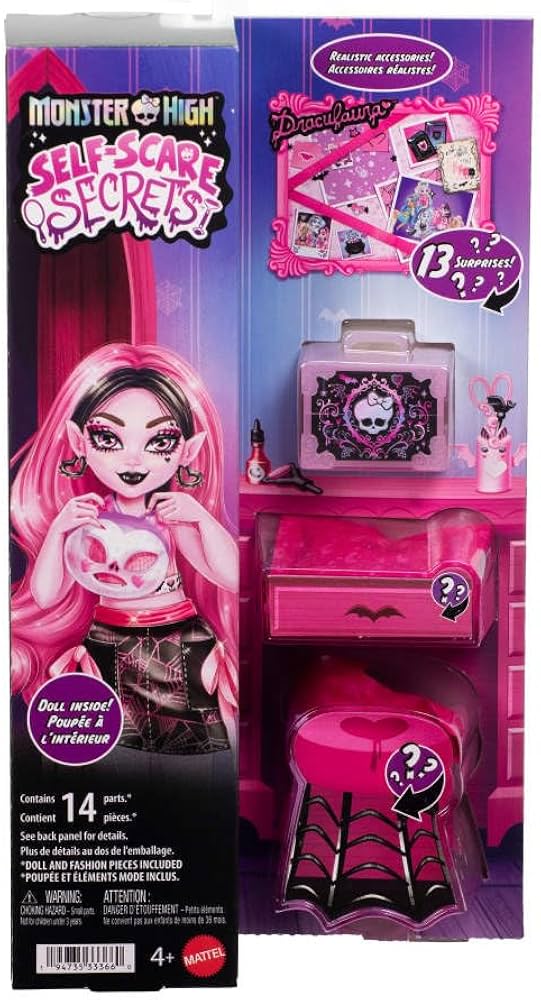Monster High Self-Scare Secrets Draculaura Muñeca – vista 2