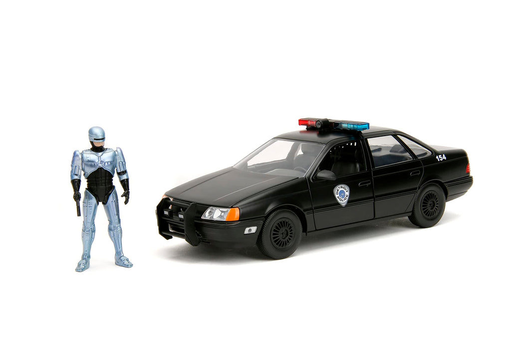 Jada Hollywood Rides RoboCop Ford Taurus 1986 Escala 1:24 con Figura – vista 1