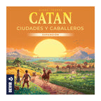 Portada frontal de la expansión Catan Ciudades y Caballeros de Klaus Teuber