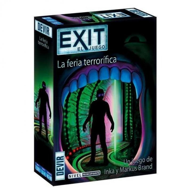 Caja del juego Exit La feria terrorífica de Devir, nivel principiante