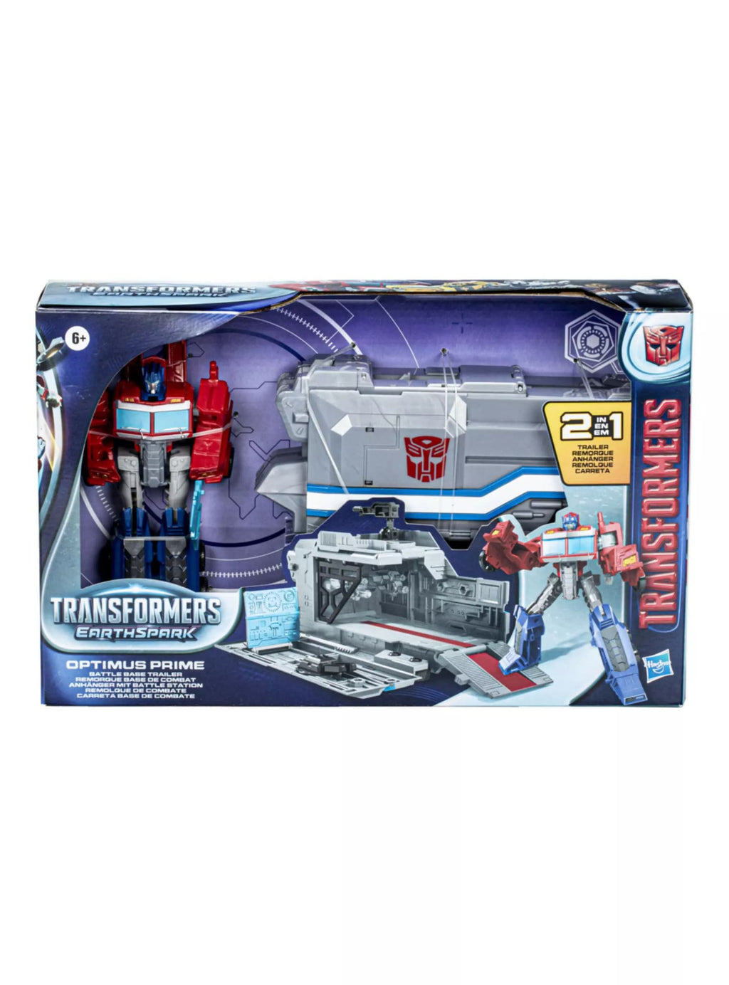Transformers EarthSpark Optimus Prime con Remolque de Combate – vista 1