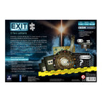 Reverso de la caja de Exit El faro solitario con edad 12+, 1 a 4 jugadores y contenido