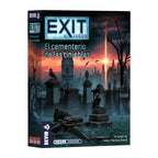 Caja del juego Exit El cementerio de las tinieblas de Devir, vista frontal en 3D