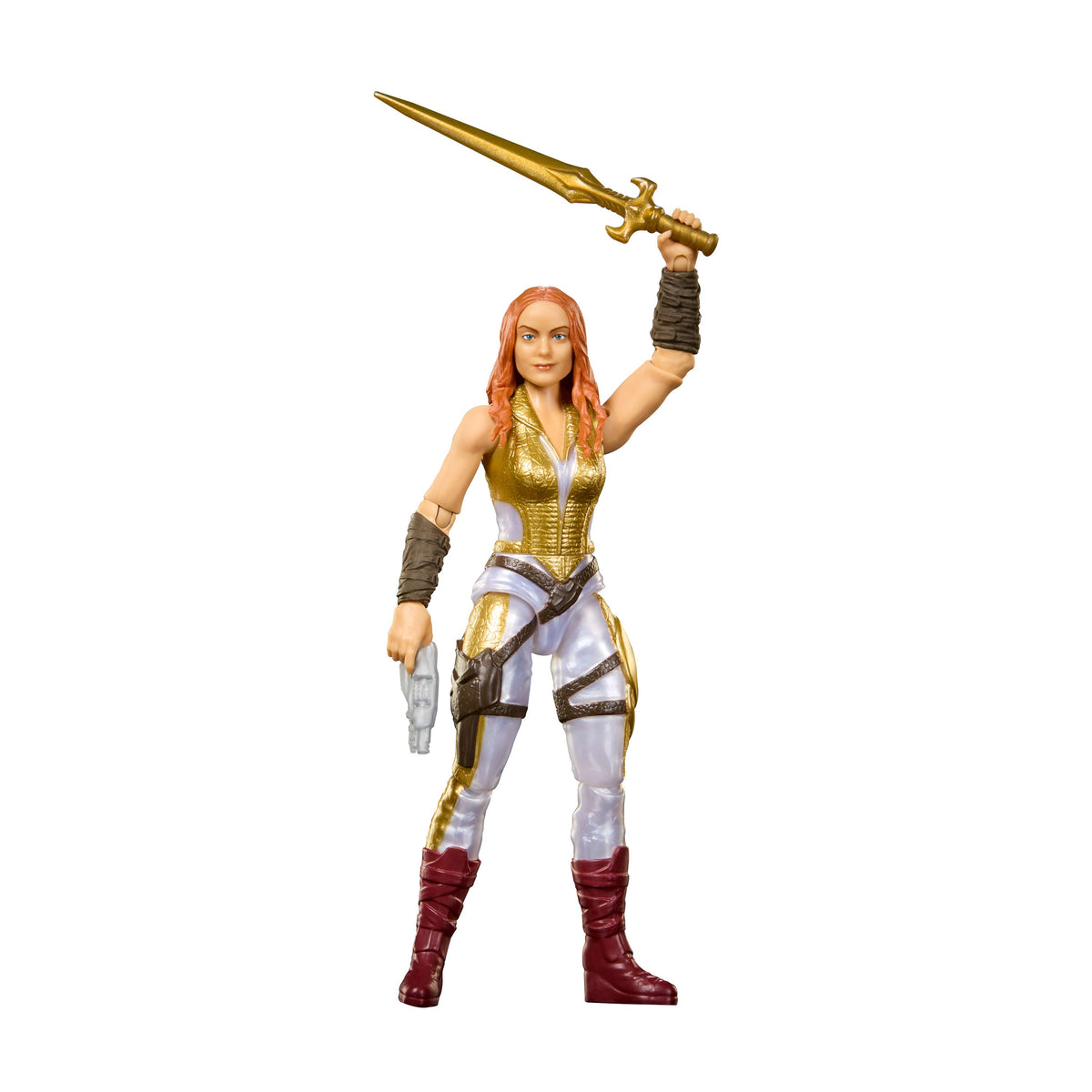 Figura Teela de 14 cm con espada vista frontal