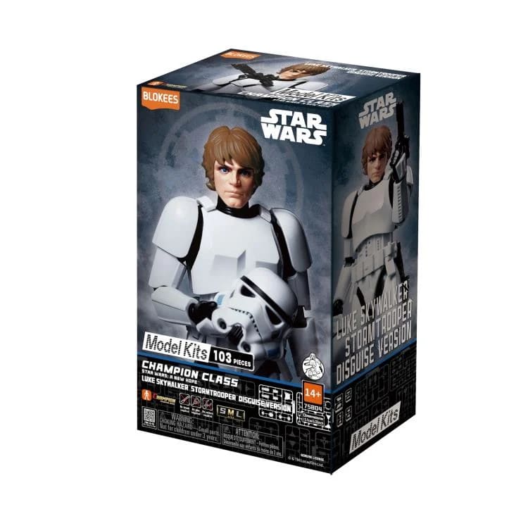 Blokees Star Wars Champion Class 04 Luke Skywalker Disfraz Stormtrooper – vista 2