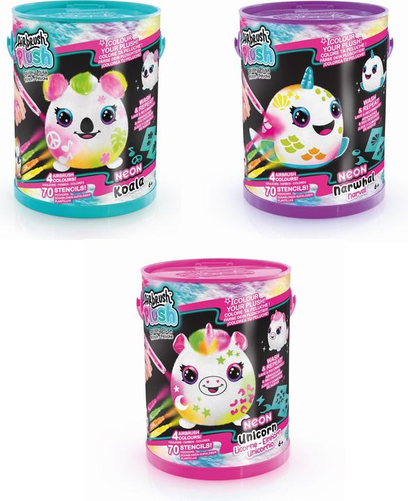 Airbrush Plush Neon Peluche para Pintar con Aerógrafo Surtido – Canal Toys