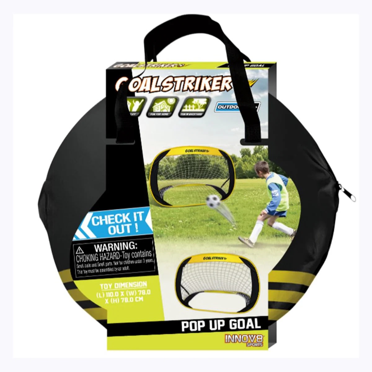 Arco de Fútbol Plegable Portátil 110 x 78 x 78 cm – vista 1