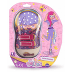 Empaque rosado de The Bellies Beth's Shoezzz Go to bedth con ilustración de Beth