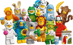 Las 12 minifiguras LEGO con disfraces de animales de la Serie 28