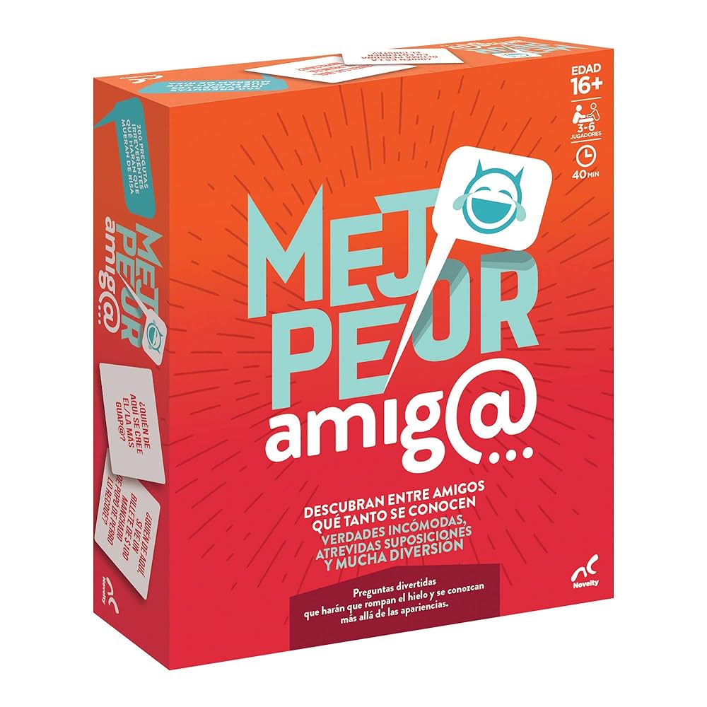 Mejor Peor Amigo Juego de Mesa para Fiestas con Tarjetas – vista 1