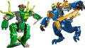 Mech-dragón azul de Jay frente al mech verde del Monstruo Mutante de LEGO Ninjago 71853