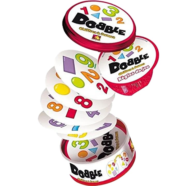 Dobble Formas y Números Juego de Cartas de Rapidez Visual – vista 1