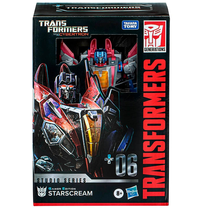 Transformers Studio Series Gamer Edition Starscream Clase Viajero – vista 2