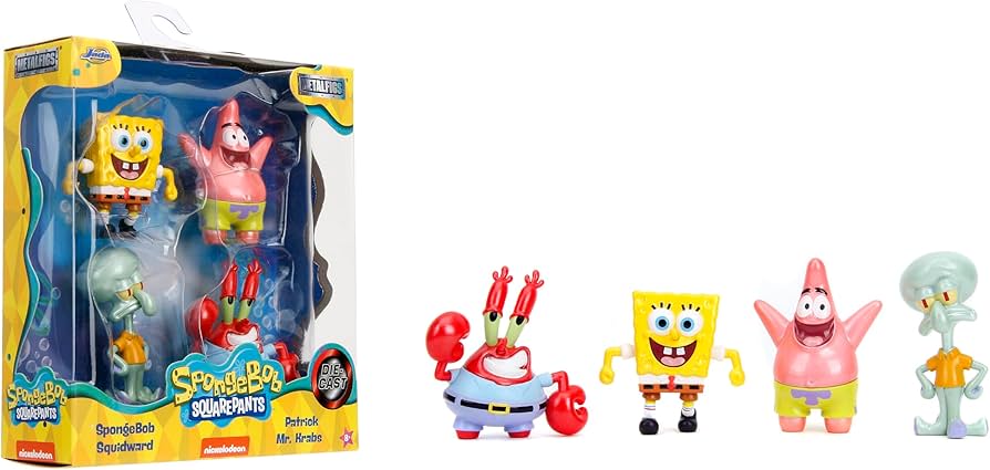 Bob Esponja Nano Metalfigs Pack 4 Figuras de Metal 2,5 Pulgadas – vista 2
