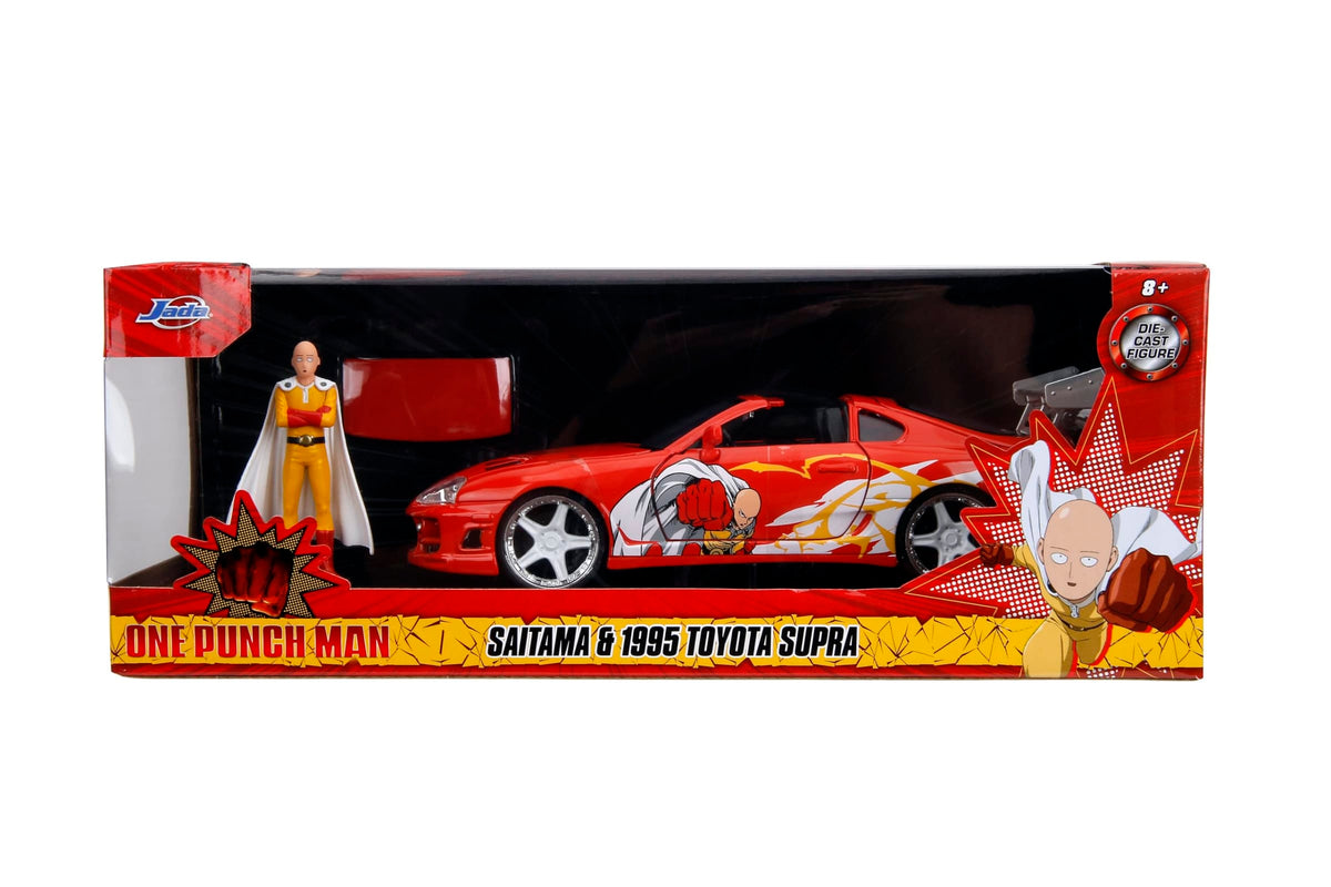 Jada One Punch Man Toyota Supra 1995 Escala 1:24 con Figura – vista 2