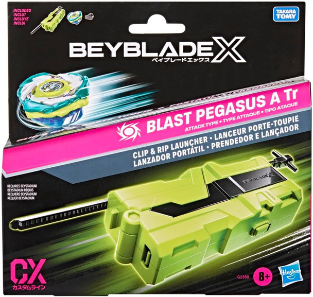 Beyblade X Blast Pegasus ATr Set con Lanzador Clip & Rip – vista 1