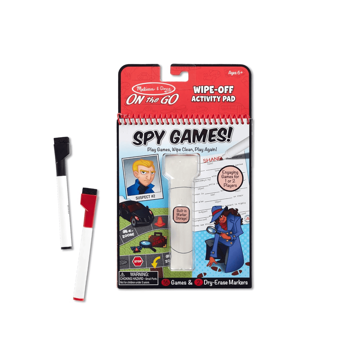 Melissa & Doug Spy Games Libro de Juegos de Espías con Rotuladores Borrables – vista 2