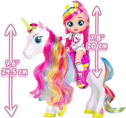 Cry Babies BFF Serie 3 Muñeca Dreamy con Unicornio Rym – vista 2