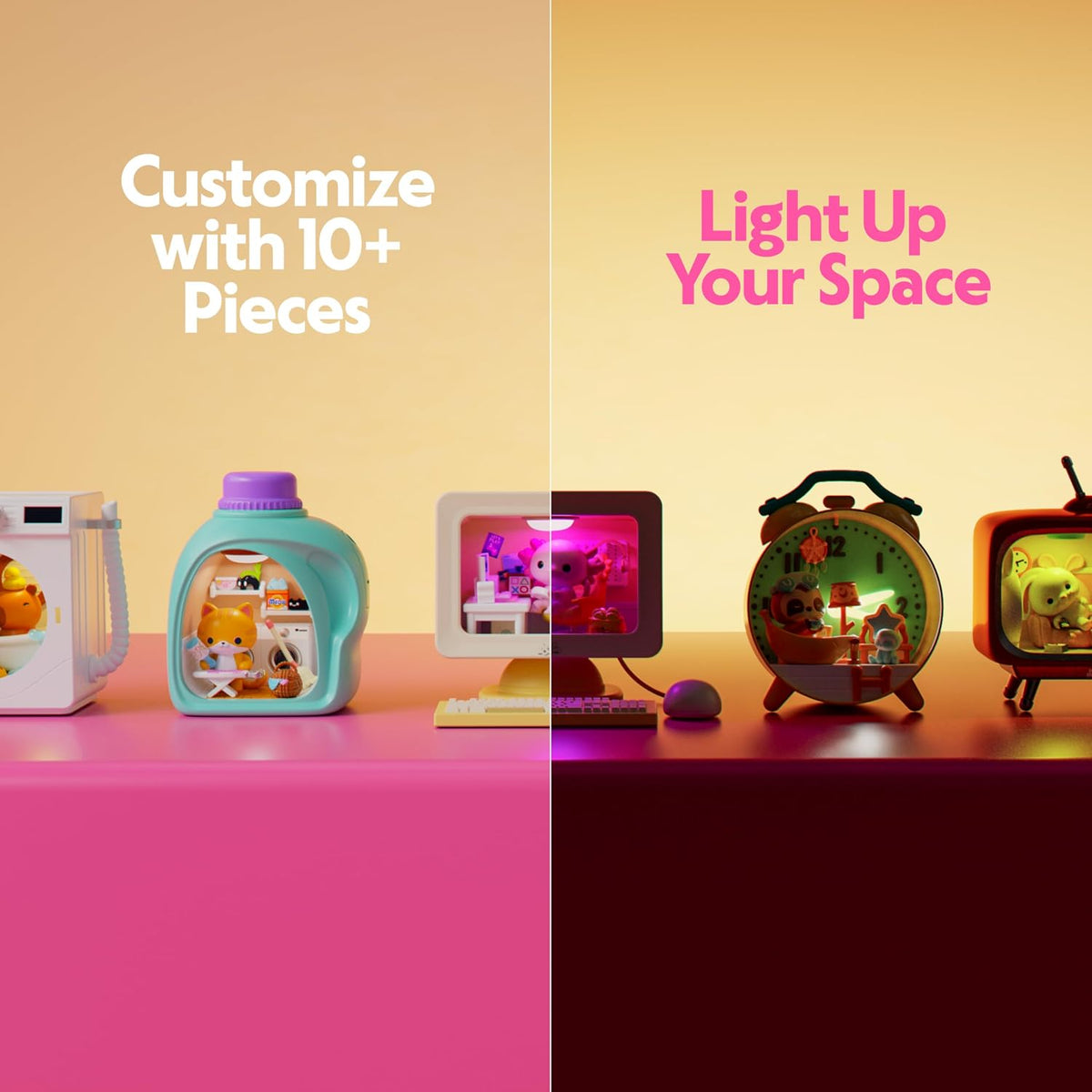 Nook Nooks Serie 1 Casa Miniatura Coleccionable con Luz Surtido – vista 1