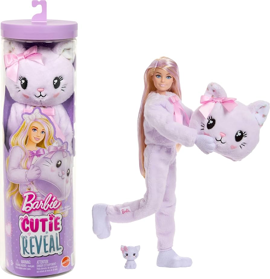 Barbie Cutie Reveal Cuddly Series Muñeca con Disfraz de Peluche Surtido – vista 2